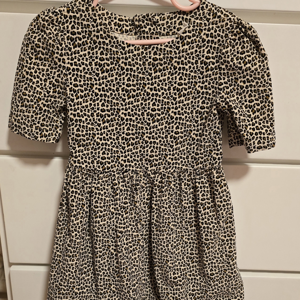 GAP Kids Black and White Animal Print Dress
